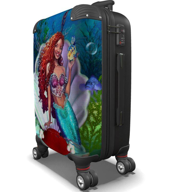 Little mermaid rolling luggage shop